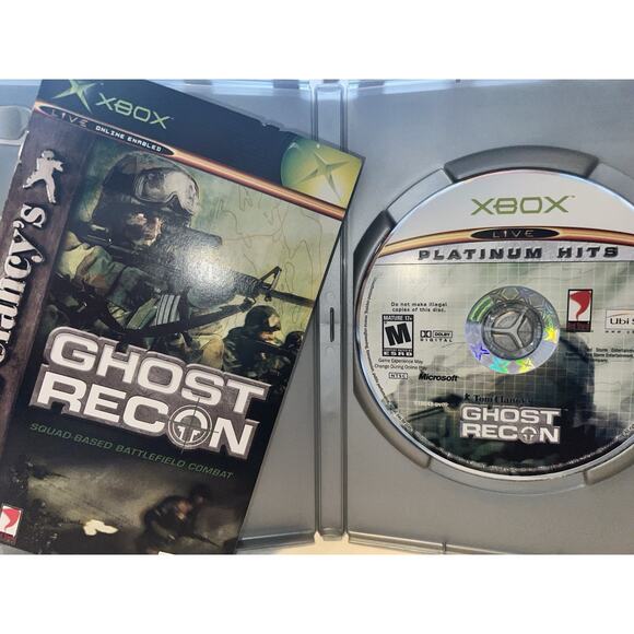 Tom Clancy's Ghost Recon (Xbox, 2001) Live Online Enabled Platinum Hits - Picture 2 of 6